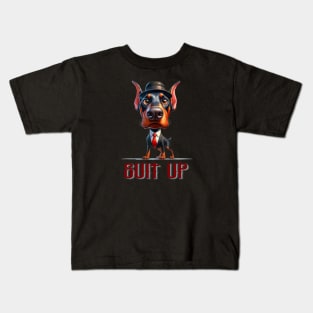 Suit Up Doberman Kids T-Shirt